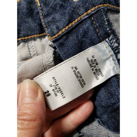 Guess Jeans Size 29 Womens Blue Pants Stretch Denim Mid Rise Bootcut - Picture 5 of 14